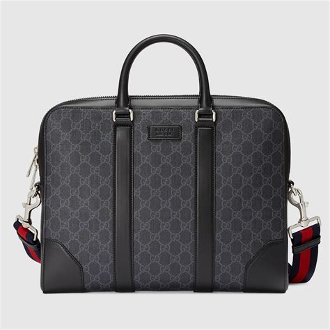 gucci leather briefcases